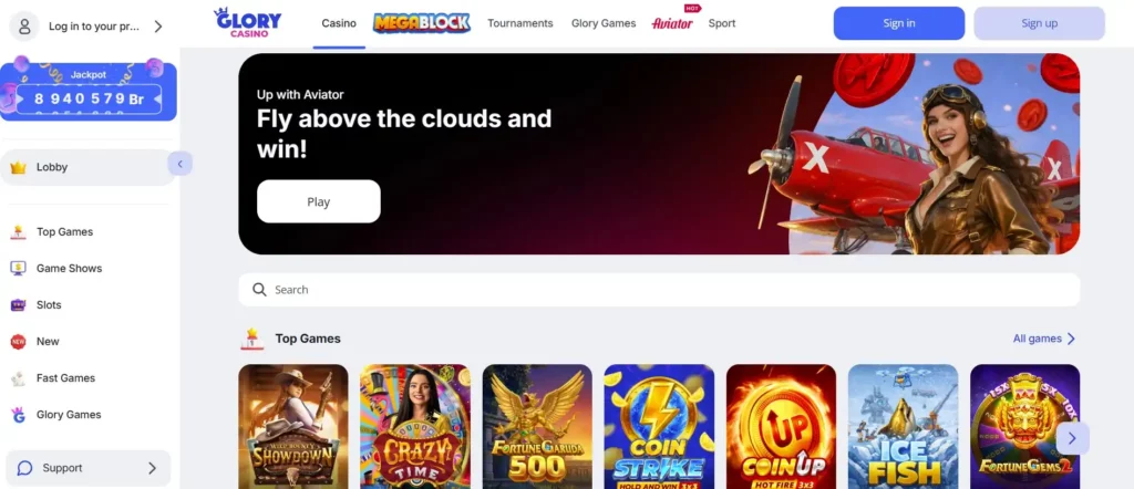 Quick Glory Casino Review: Registration & Login Overview