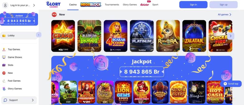 High Roller Match Bonuses at Glory Casino